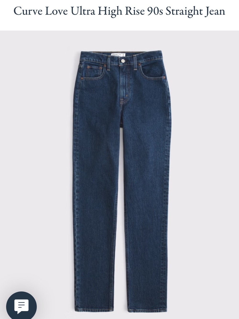 NWT Curve Love Ultra High Rise 90s Straight Jean | 26 EXTRA SHORT